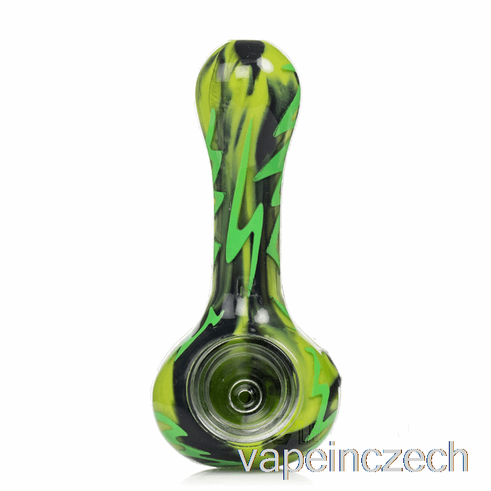 Eyce Oraflex Switchback Silikonová Lžička Stvoření Zelená (černá / Limetková Zelená) Vape Pero
